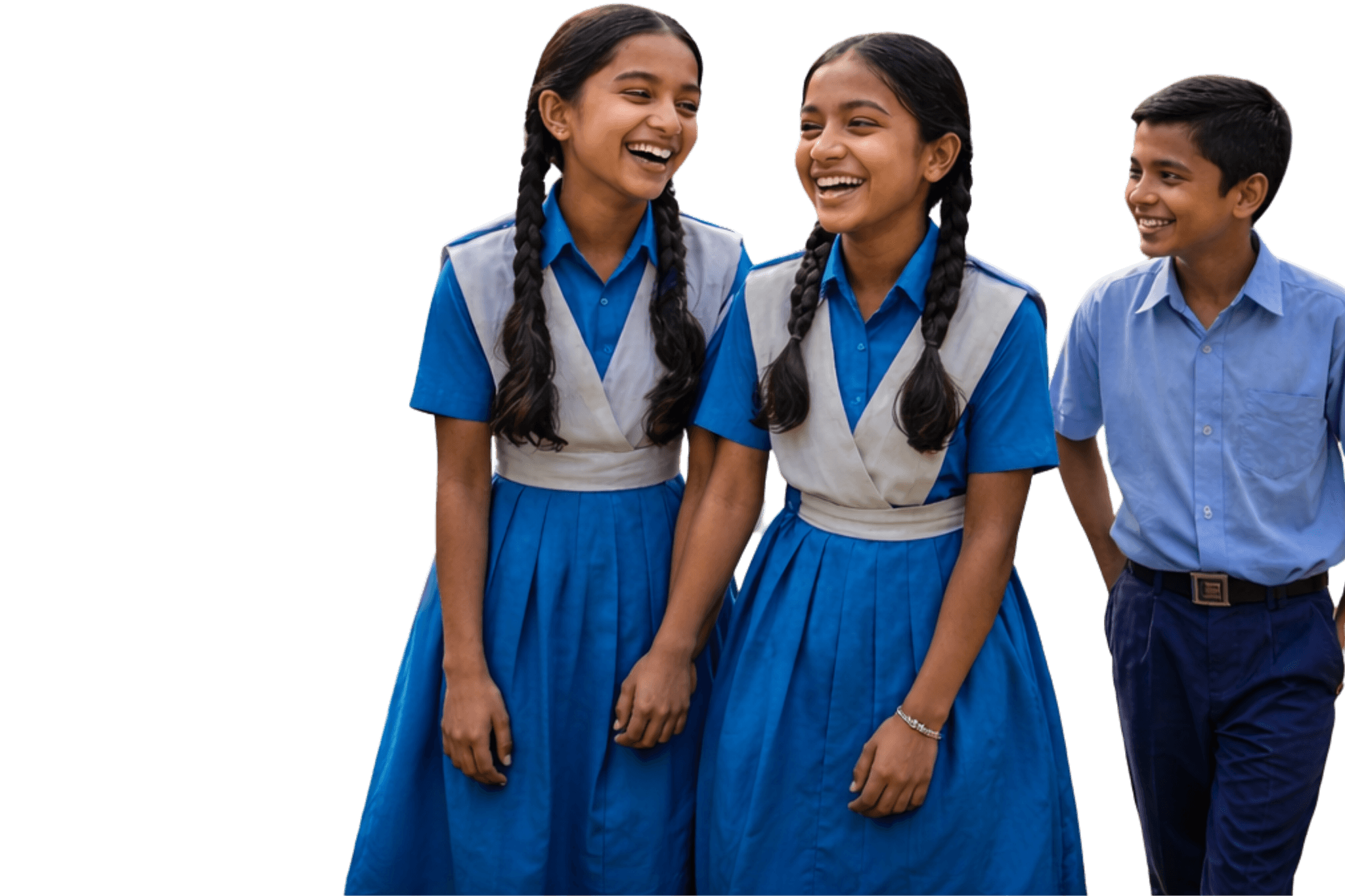 Students at Dhaka Model High School campus